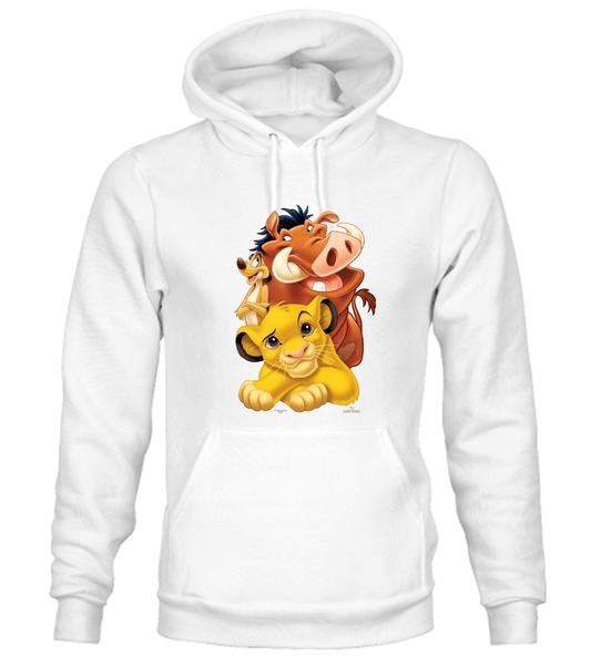 BUZO REY LEON CAPOTA HOODIE BLANCO