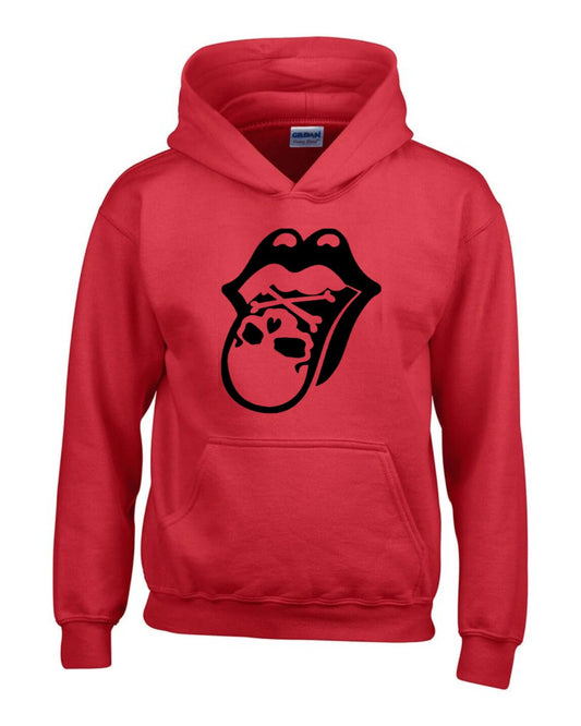 BUZO ROLLING STONE SACO CAPOTA HOODIE ROJO