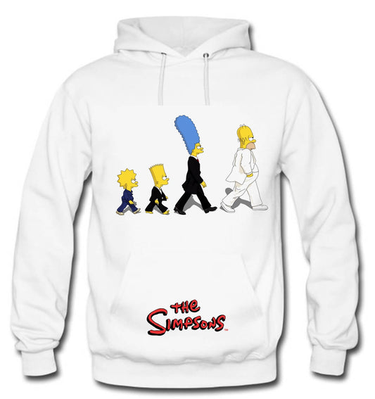 BUZO LOS SIMPSONS CAPOTA HOODIE BLANCO