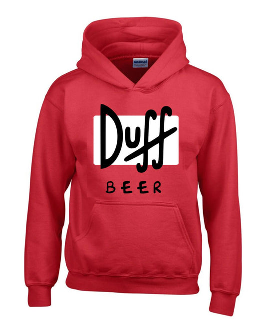 BUZO SIMPSONS DUFF SACO CAPOTA HOODIE ROJO