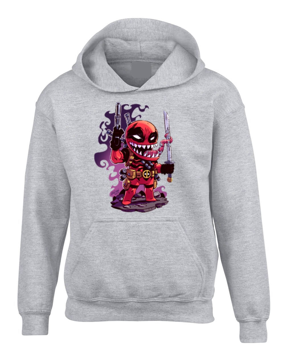 BUZO SPIDERMAN SACO CAPOTA HOODIE GRIS