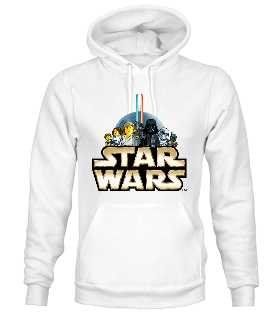 BUZO STAR WARS CAPOTA HOODIE BLANCO