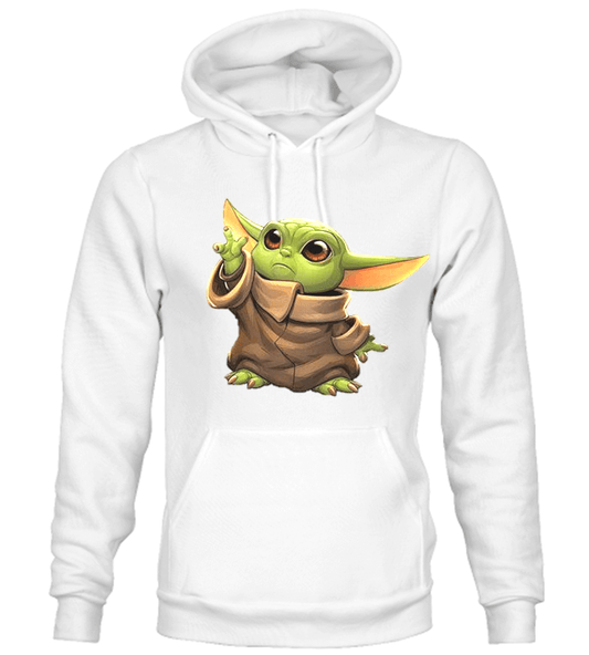 BUZO STAR WARS YODA CAPOTA HOODIE BLANCO