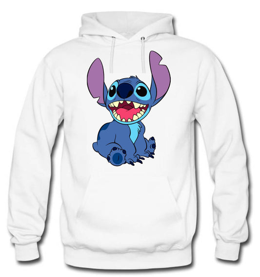 BUZO STITCH CAPOTA HOODIE BLANCO