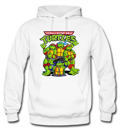 BUZO TORTUGAS NINJA CAPOTA HOODIE BLANCO