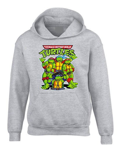 BUZO TORTUGAS NINJA SACO CAPOTA HOODIE GRIS