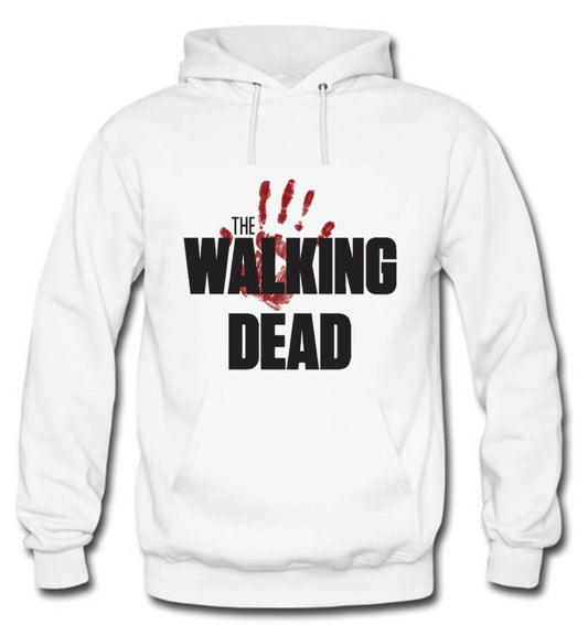 BUZO THE WALKING DEAD CAPOTA HOODIE BLANCO