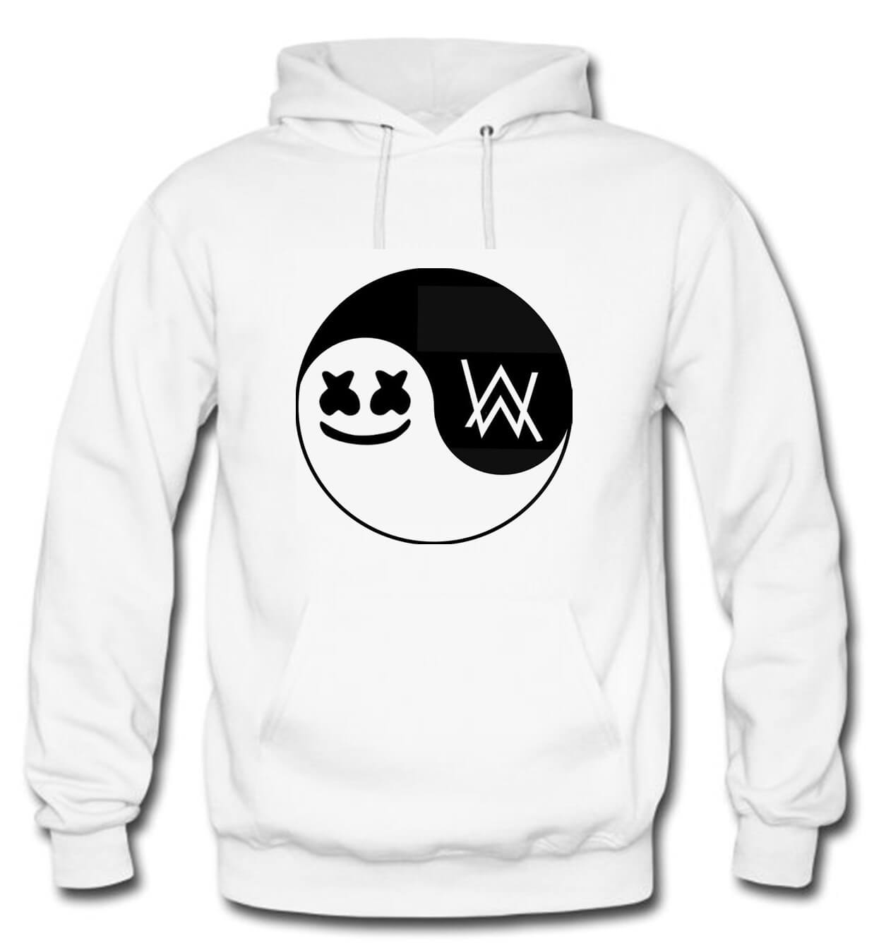 BUZO WALKER- MARSHMELLO CAPOTA HOODIE BLANCO