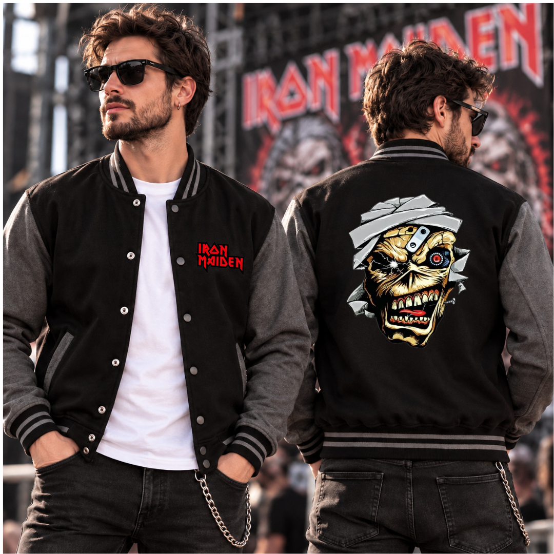 CHAQUETA BEISBOLERA IRON MAIDEN BANDA