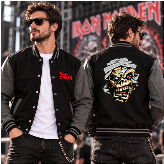 CHAQUETA BEISBOLERA IRON MAIDEN BANDA