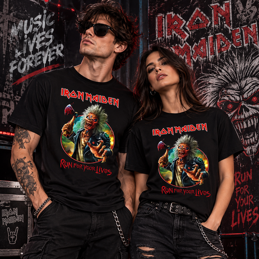CAMISETA IRON MAIDEN TOUR RUN  FOR YOUR LIVES