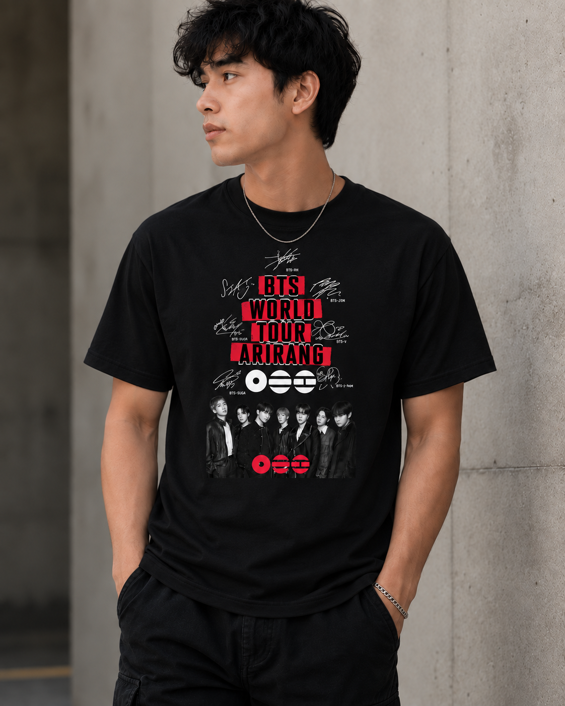CAMISETA BTS ARIRAN WORLD TOUR 2026 BLACK