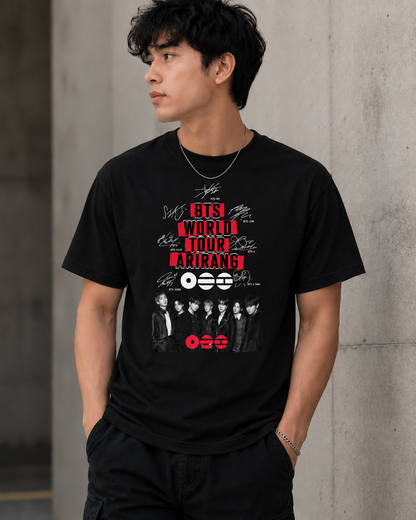 CAMISETA BTS ARIRAN WORLD TOUR 2026 BLACK