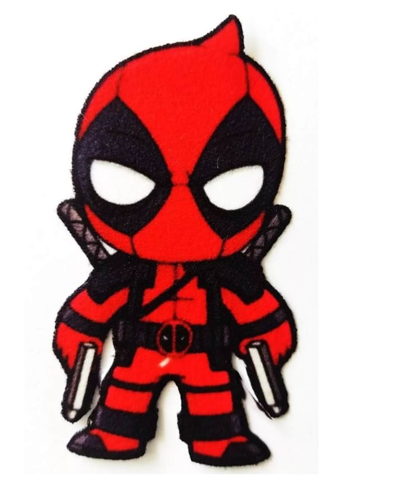 PARCHE TEXTIL DEADPOOL APLIQUE PEGA CON PLANCHA