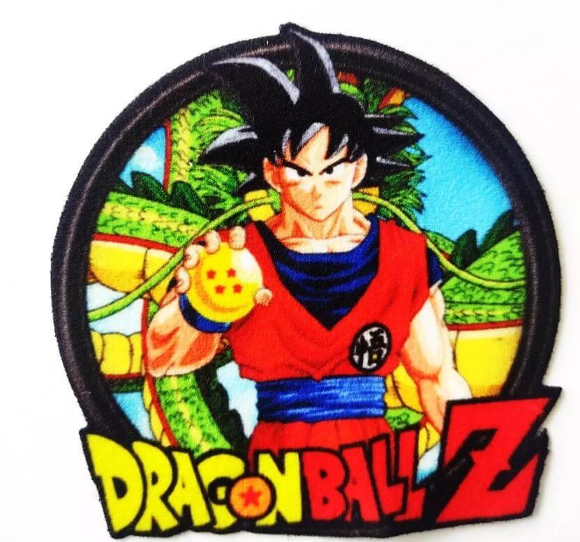 PARCHE TEXTIL DRAGON BALL APLIQUE PEGA CON PLANCHA