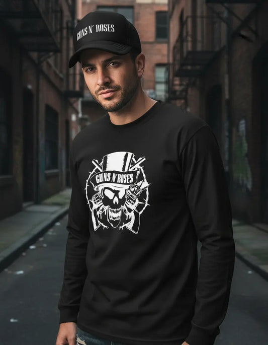 CAMIBUSO GUNS AND ROSES MANGA LARGA CON GORRA