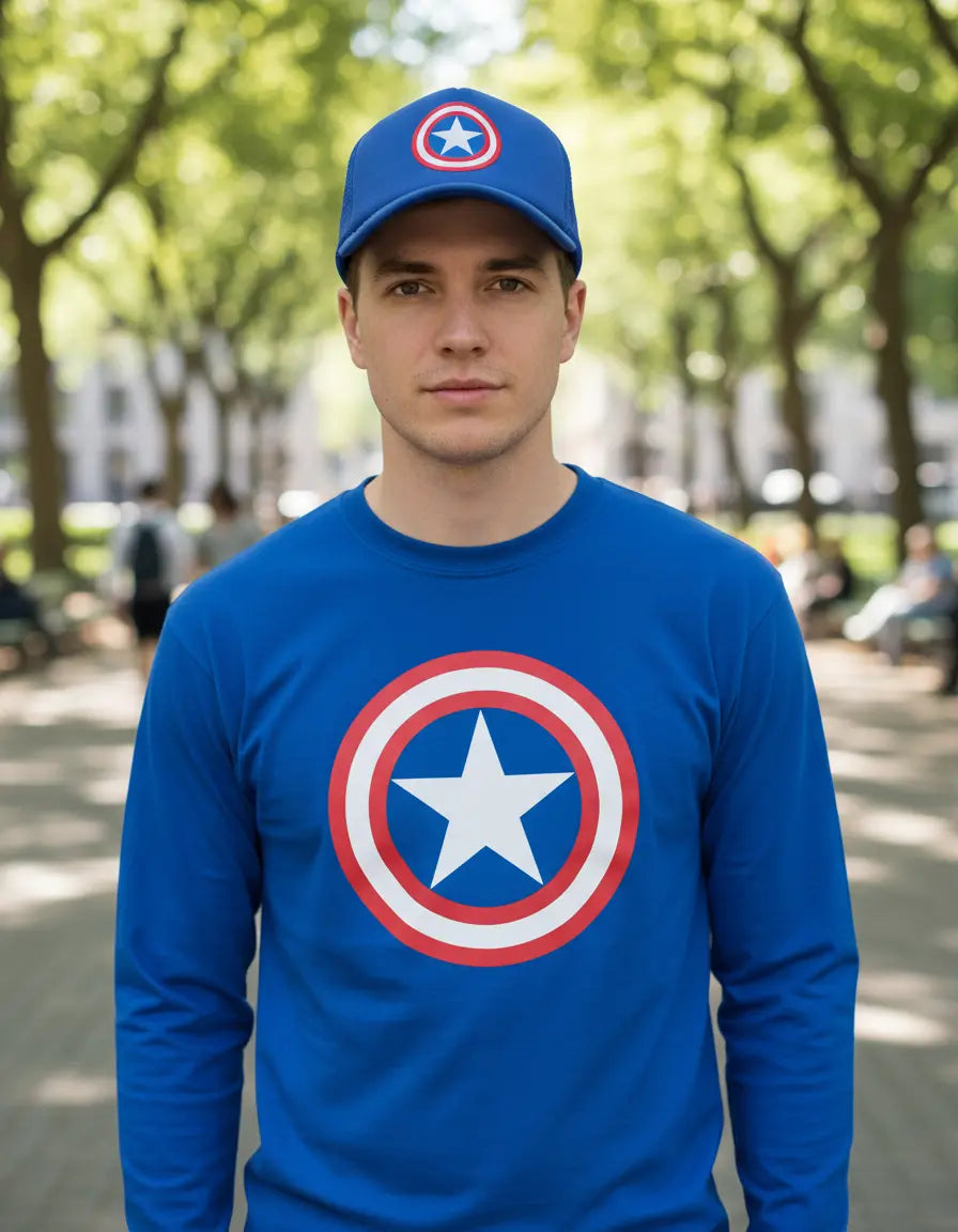 CAPITAN AMERICA SET CAMIBUZO GORRA