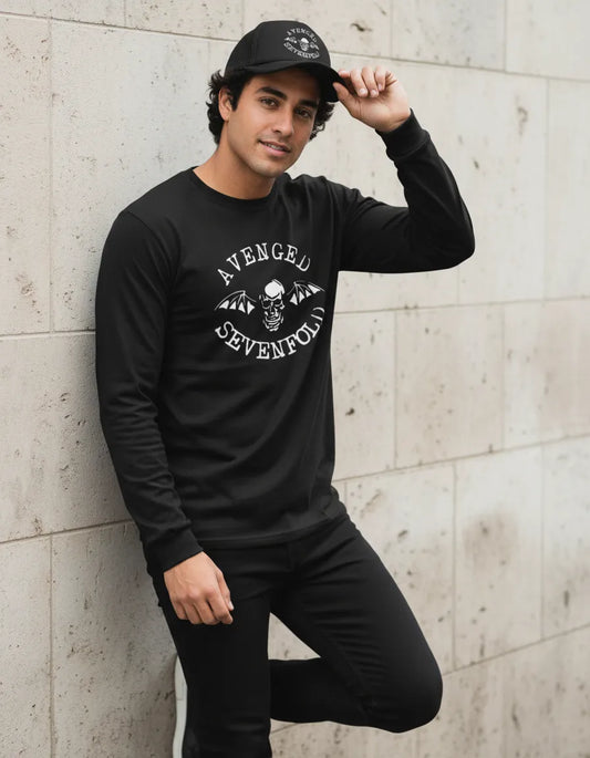 CAMIBUSO AVENGED SEVENFOLD  MANGA LARGA CON GORRA