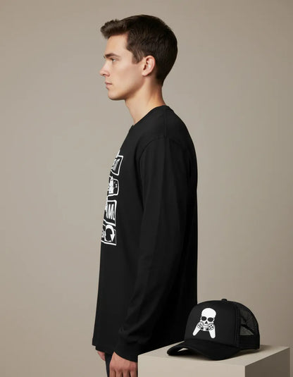 CAMIBUSO GAMER PLAYER JUGADOR MANGA LARGA CON GORRA