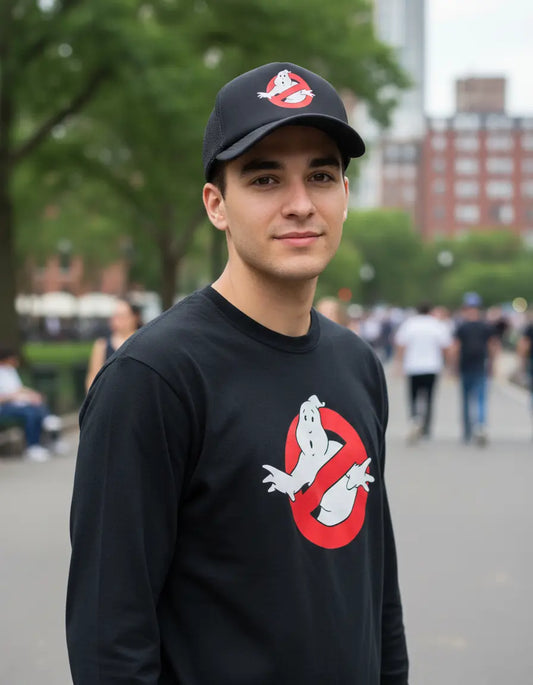 CAMIBUSO CAZAFANTASMAS MANGA LARGA CON GORRA