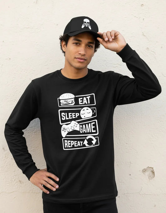 CAMIBUSO GAMER PLAYER JUGADOR MANGA LARGA CON GORRA