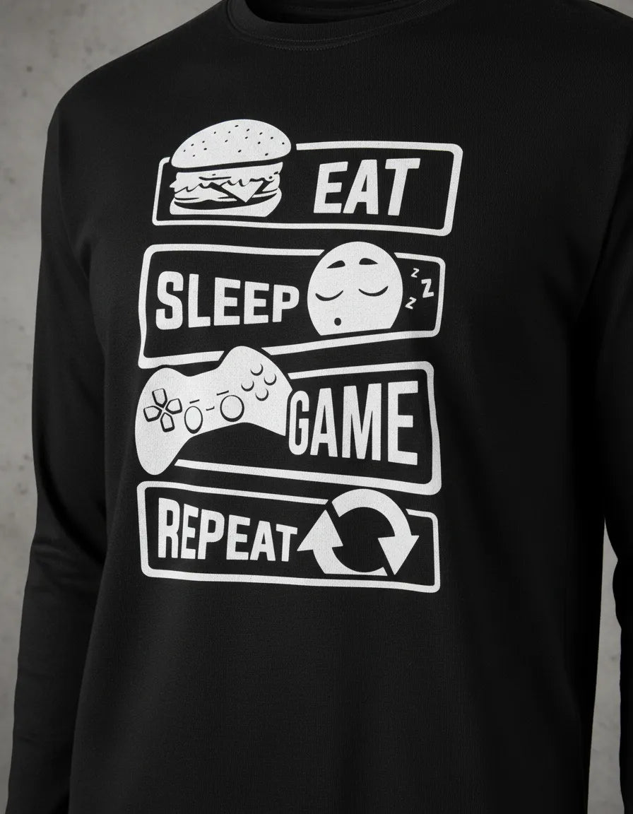 CAMIBUSO GAMER PLAYER JUGADOR MANGA LARGA CON GORRA
