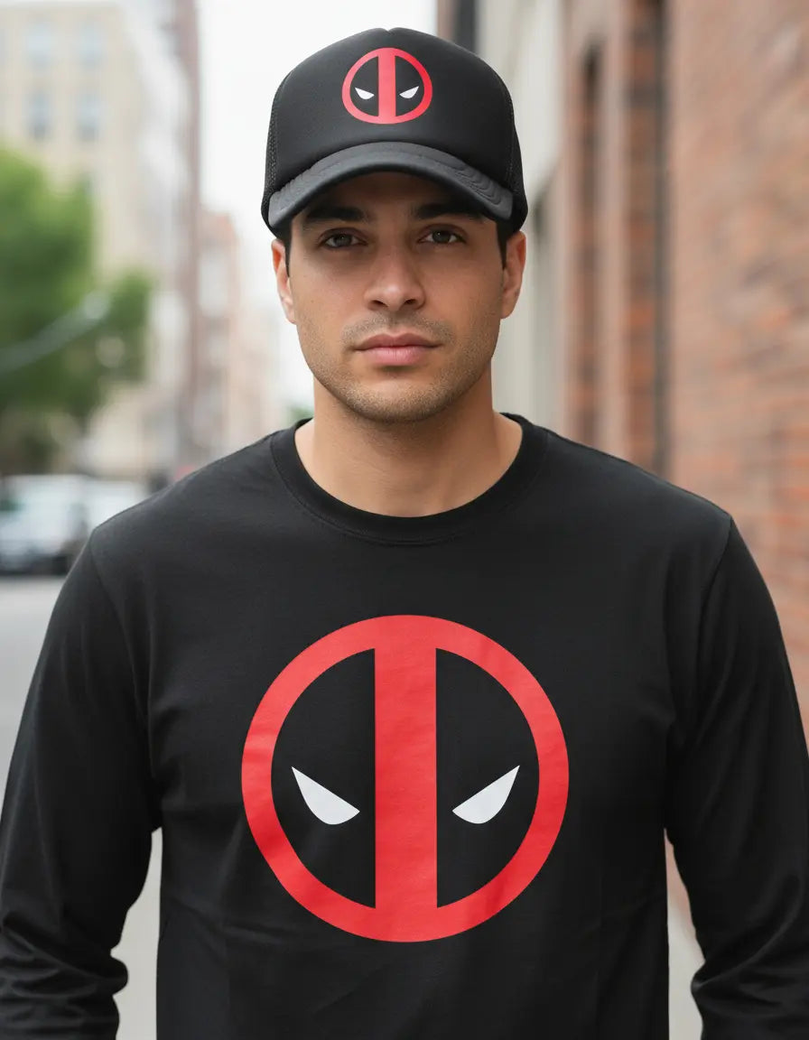 DEADPOOL SET CAMIBUZO GORRA