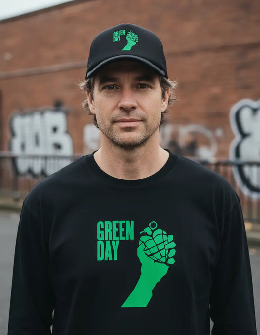 CAMIBUSO GREEN DAY MANGA LARGA CON GORRA