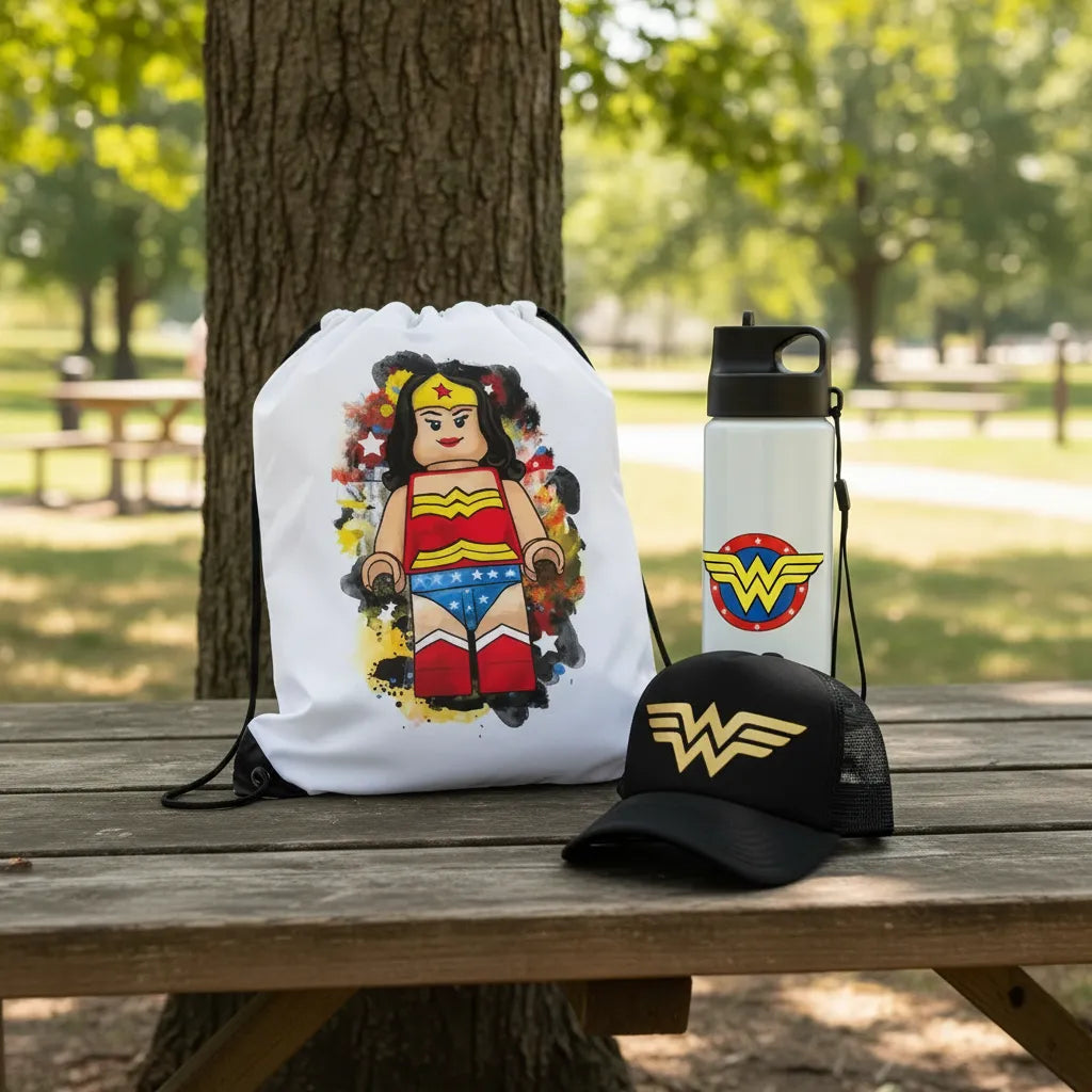COMBO CAJA DE REGALO MUJER MARAVILLA FANS
