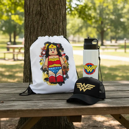 COMBO CAJA DE REGALO MUJER MARAVILLA FANS