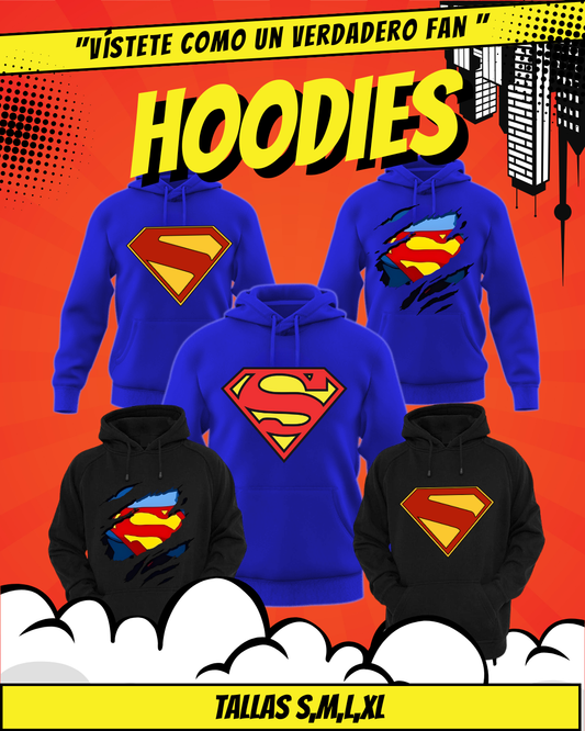 BUZOS HOODIE SUPERMAN