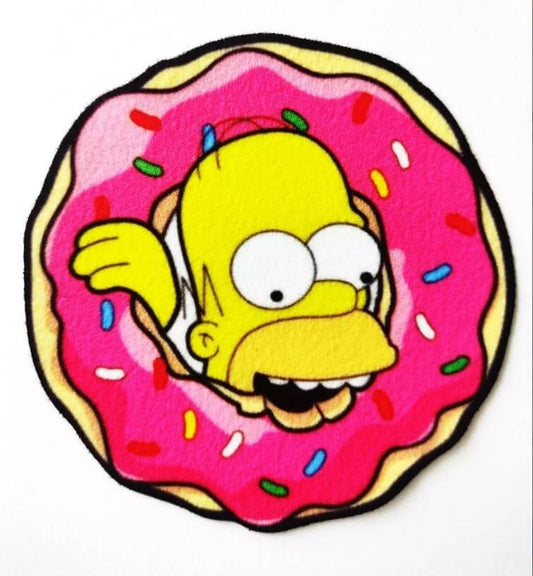 PARCHE TEXTIL HOMERO SIMPSON APLIQUE PEGA CON PLANCHA