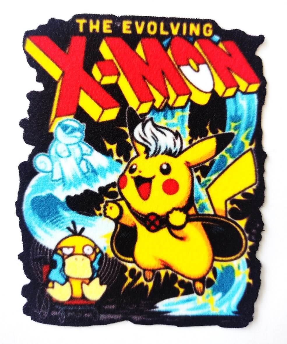 PARCHE TEXTIL XMEN PIKACHU TEXTIL PEGA CON PLANCHA