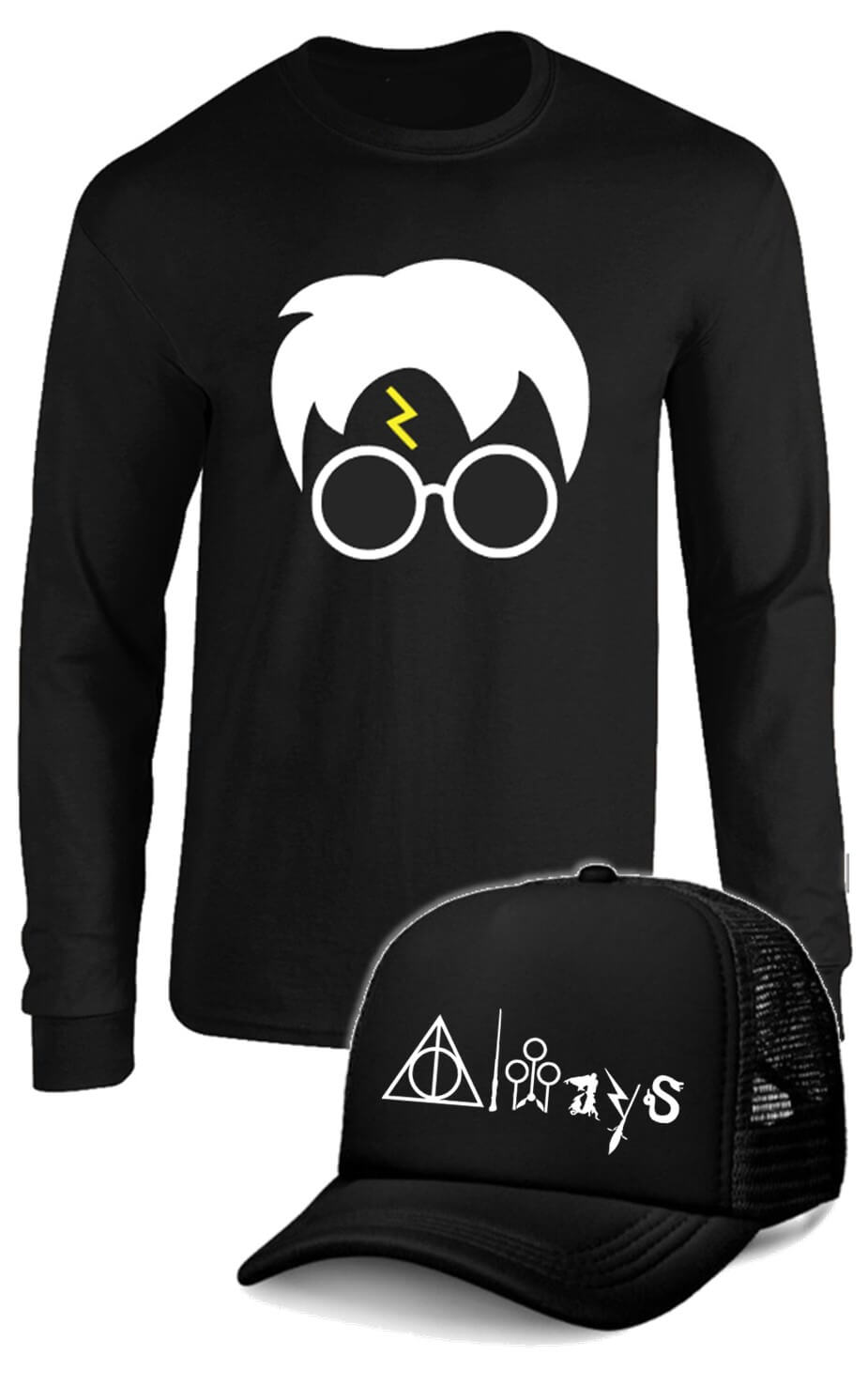 CAMIBUSO HARRY POTTER MANGA LARGA CON GORRA