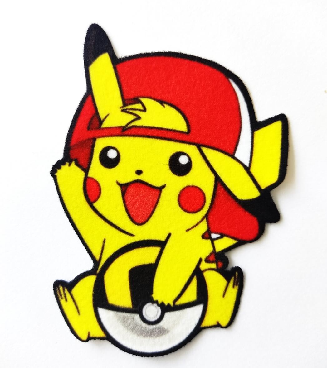 PARCHE TEXTIL PIKACHU POKEMON TEXTIL PEGA CON PLANCHA