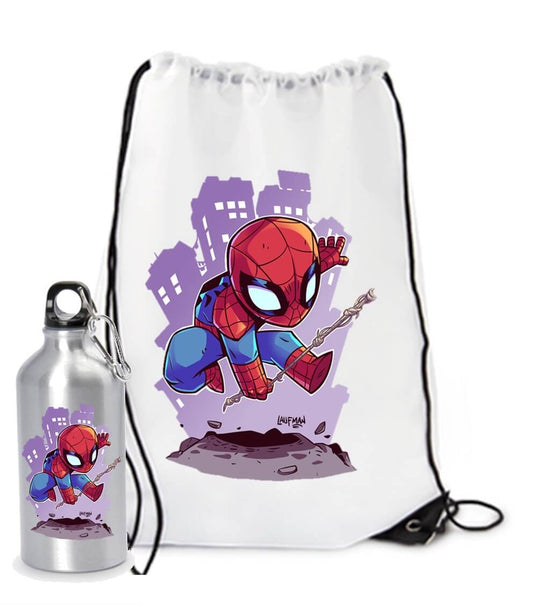 COMBO TULA TERMO SPIDERMAN HOMBRE ARAÑA