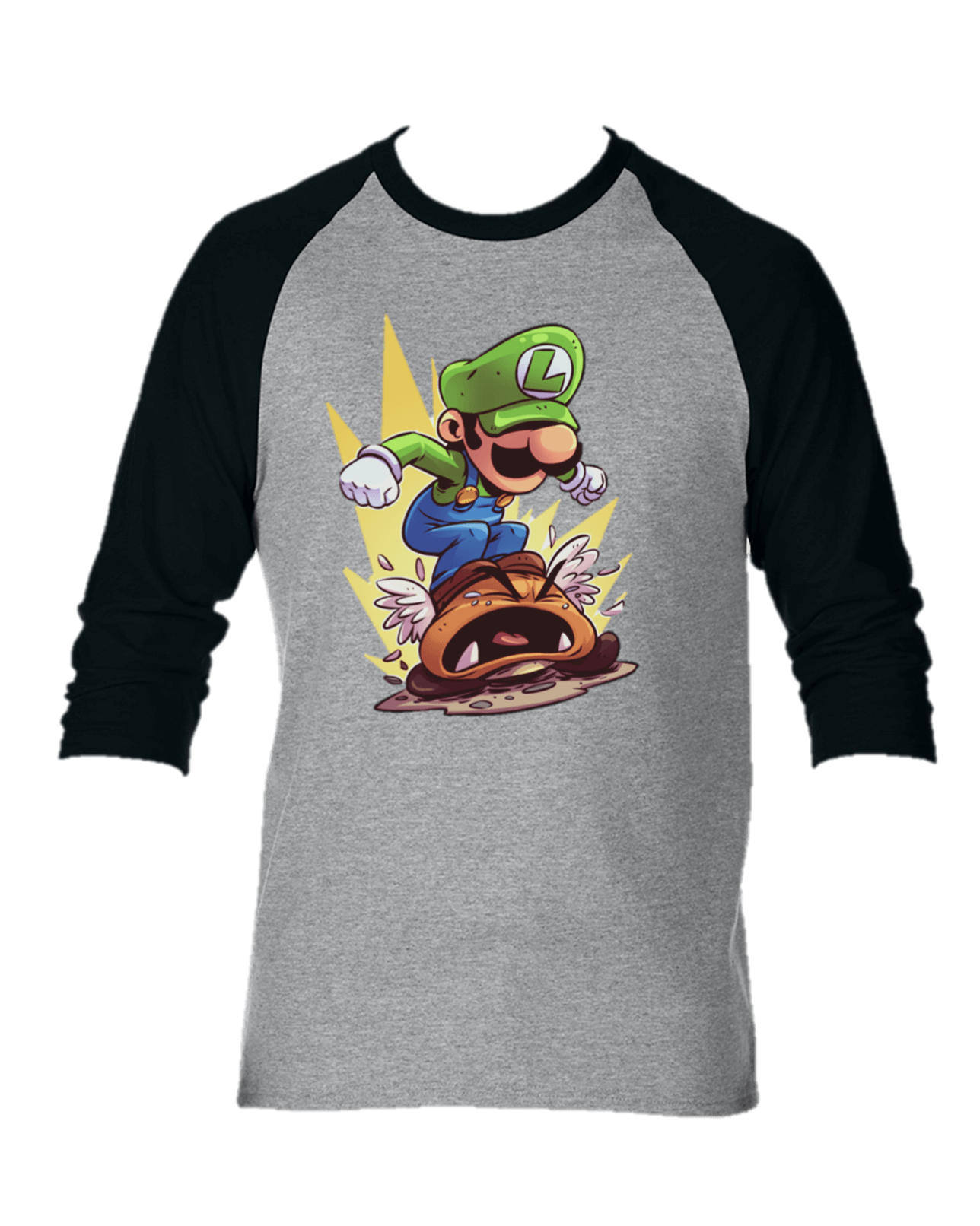 CAMISETA LUIGI MARIO BROS CAMIBUSO MANGA LARGA