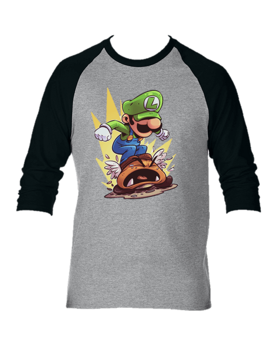 CAMISETA LUIGI MARIO BROS CAMIBUSO MANGA LARGA