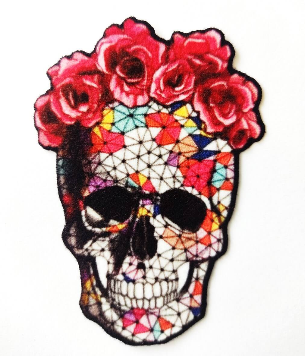 PARCHE TEXTIL CATRINA CALAVERA TEXTIL PEGA CON PLANCHA