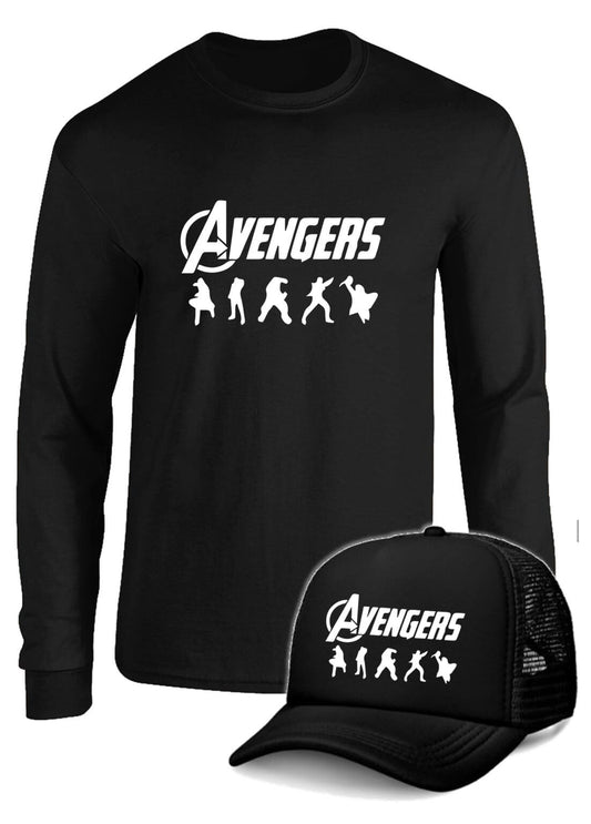 CAMIBUSO AVENGERS MANGA LARGA CON GORRA