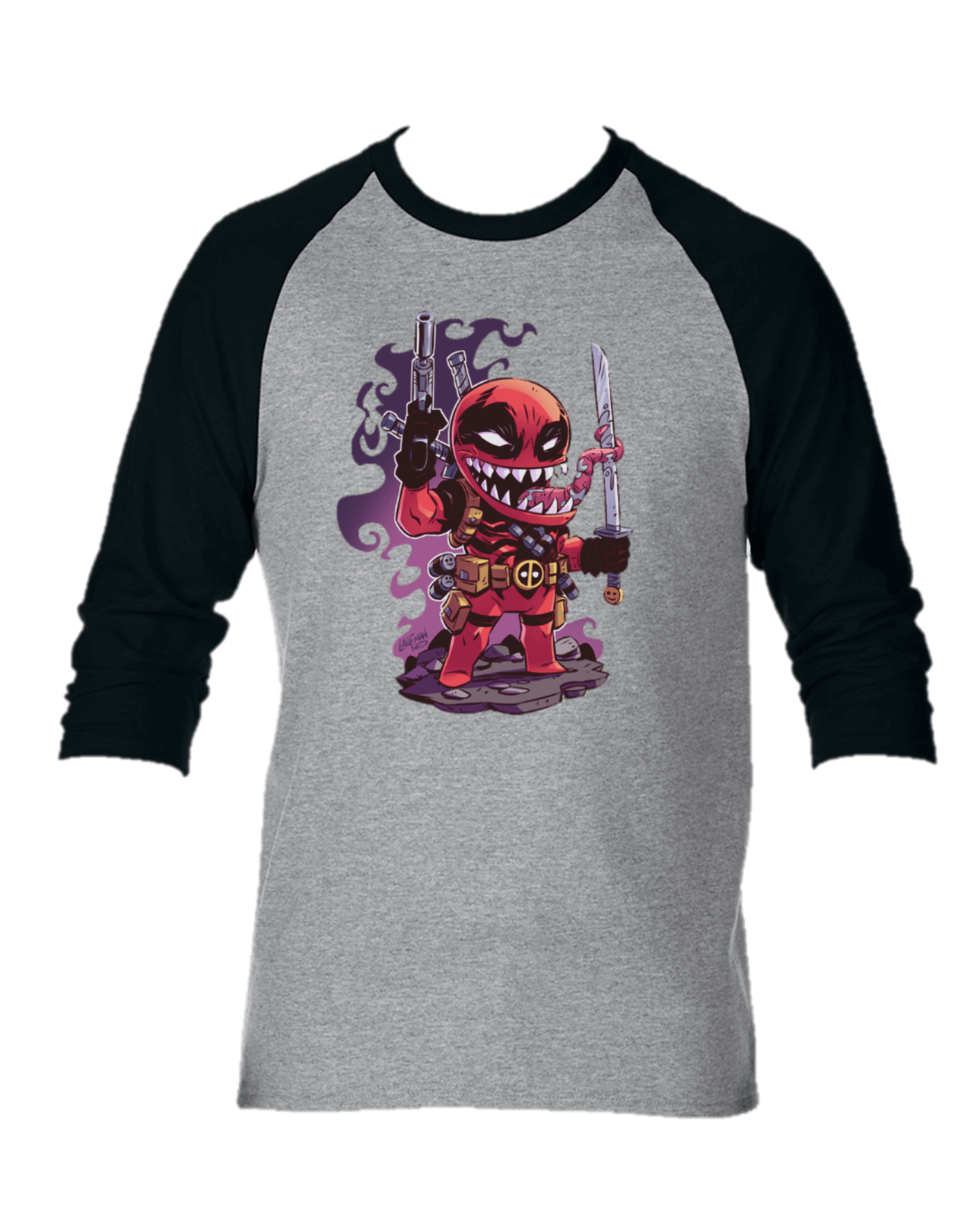 CAMISETA DEADPOOL CAMIBUSO MANGA LARGA