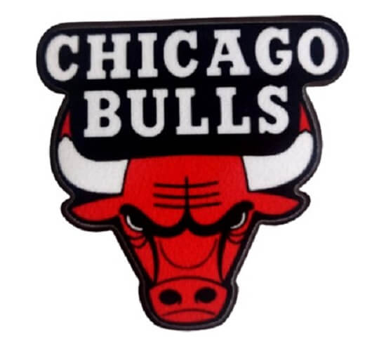 PARCHE TEXTIL CHICAGO BULLS APLIQUE TEXTIL PEGA CON PLANCHA