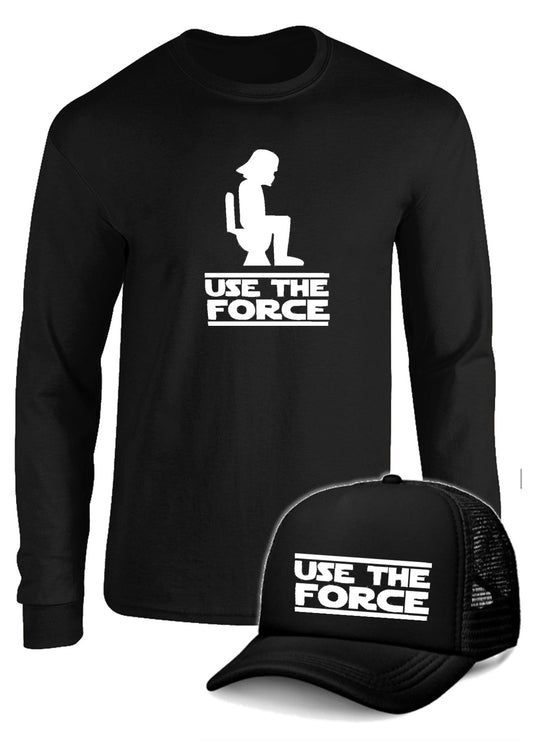 CAMIBUSO USE THE FORCE  STAR WARS MANGA LARGA CON GORRA