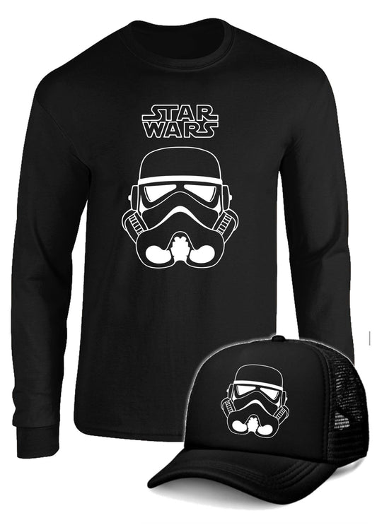 CAMIBUSO STAR WARS MANGA LARGA CON GORRA