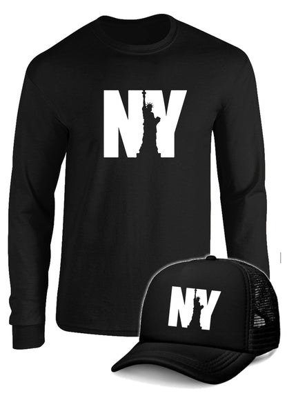 CAMIBUSO NEW YORK MANGA LARGA CON GORRA