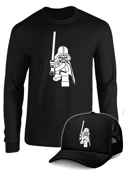 CAMIBUSO LEGO DARTH VADER STAR WARS MANGA LARGA CON GORRA