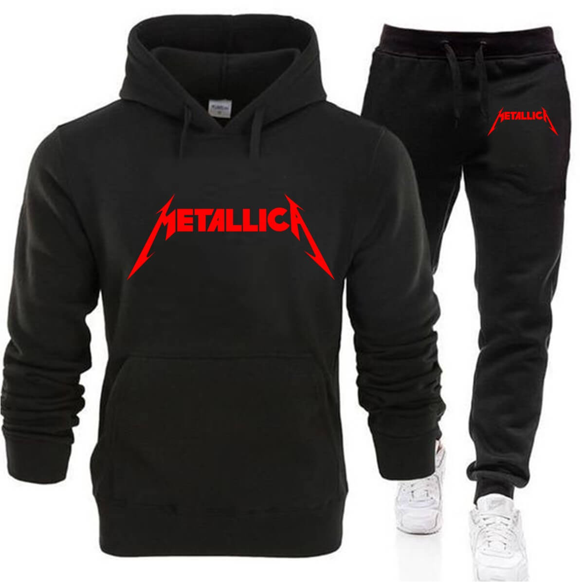 SUDADERA METALLICA CONJUNTO DEPORTIVO