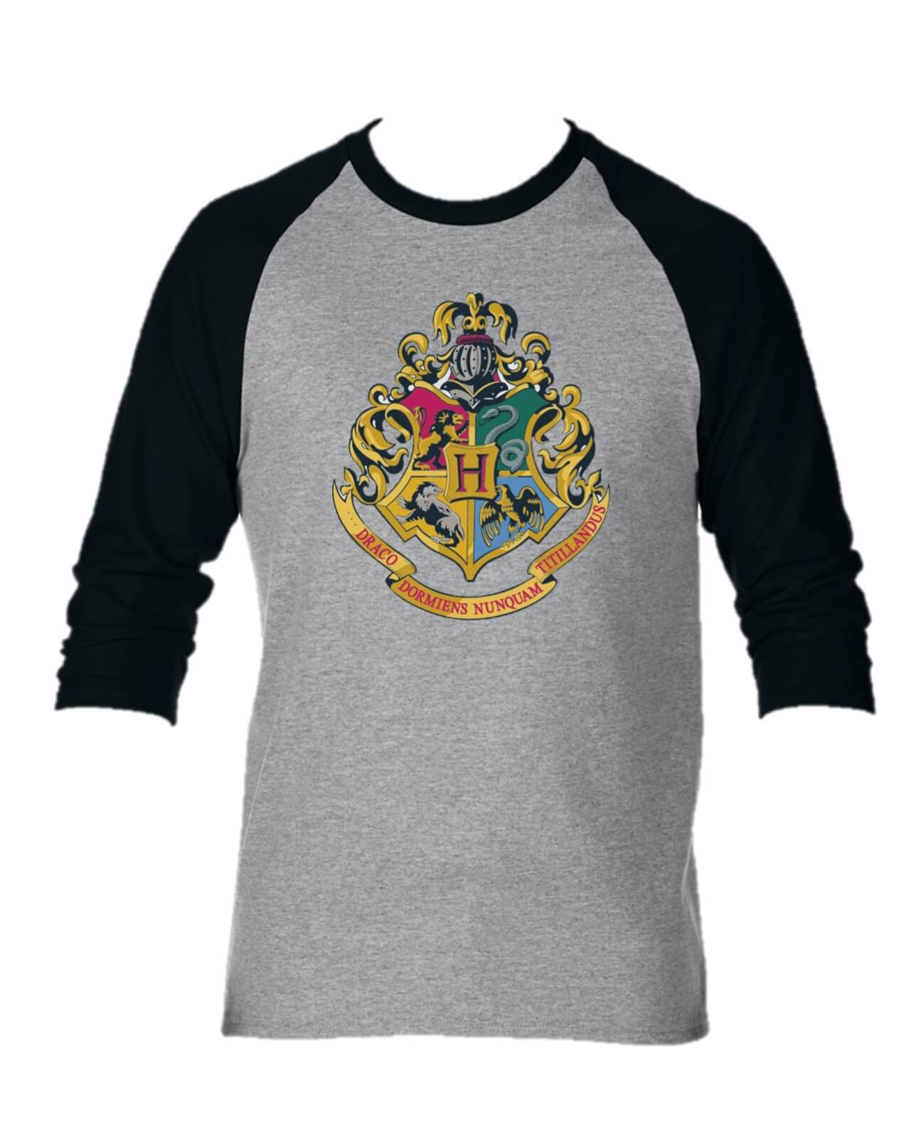 CAMISETA HOGWARTS HARRY POTTER CAMIBUSO MANGA LARGA