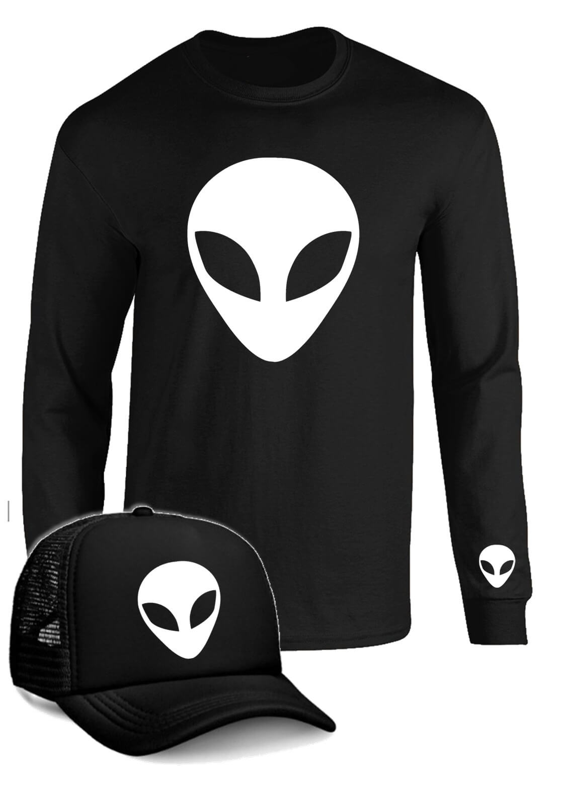 CAMIBUSO ALIEN MANGA LARGA CON GORRA