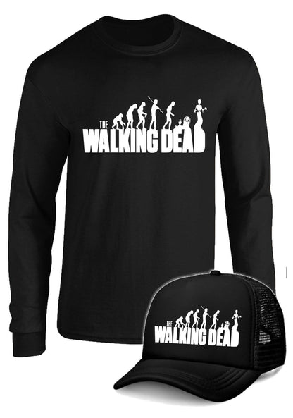 CAMIBUSO THE WALKING DEAD MANGA LARGA CON GORRA